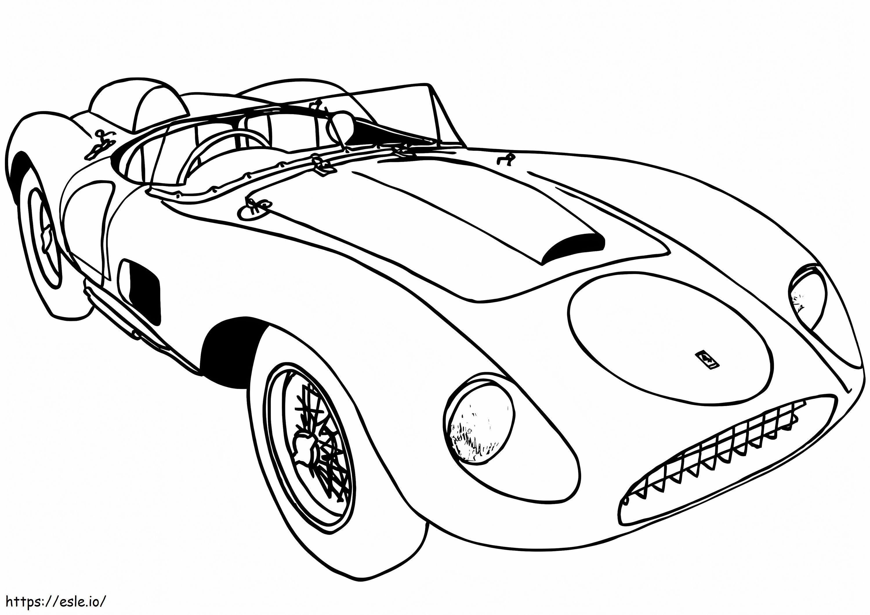 Ferrari 625 Trc Spyder uit 1957 kleurplaat kleurplaat