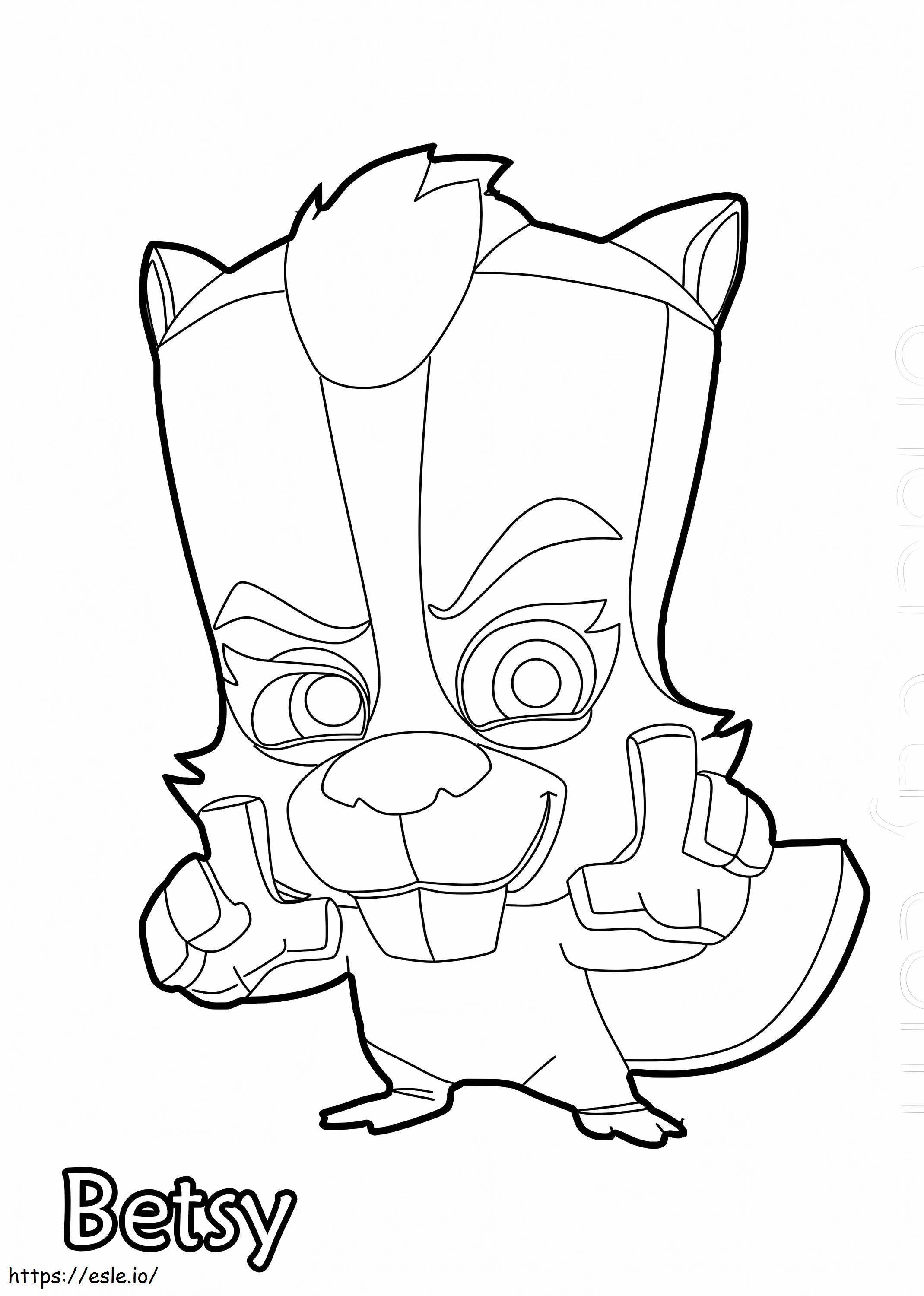 Betsy Zooba coloring page