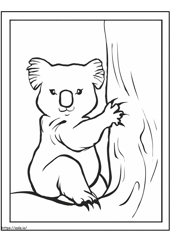 Coloriage Gros Koala à imprimer dessin
