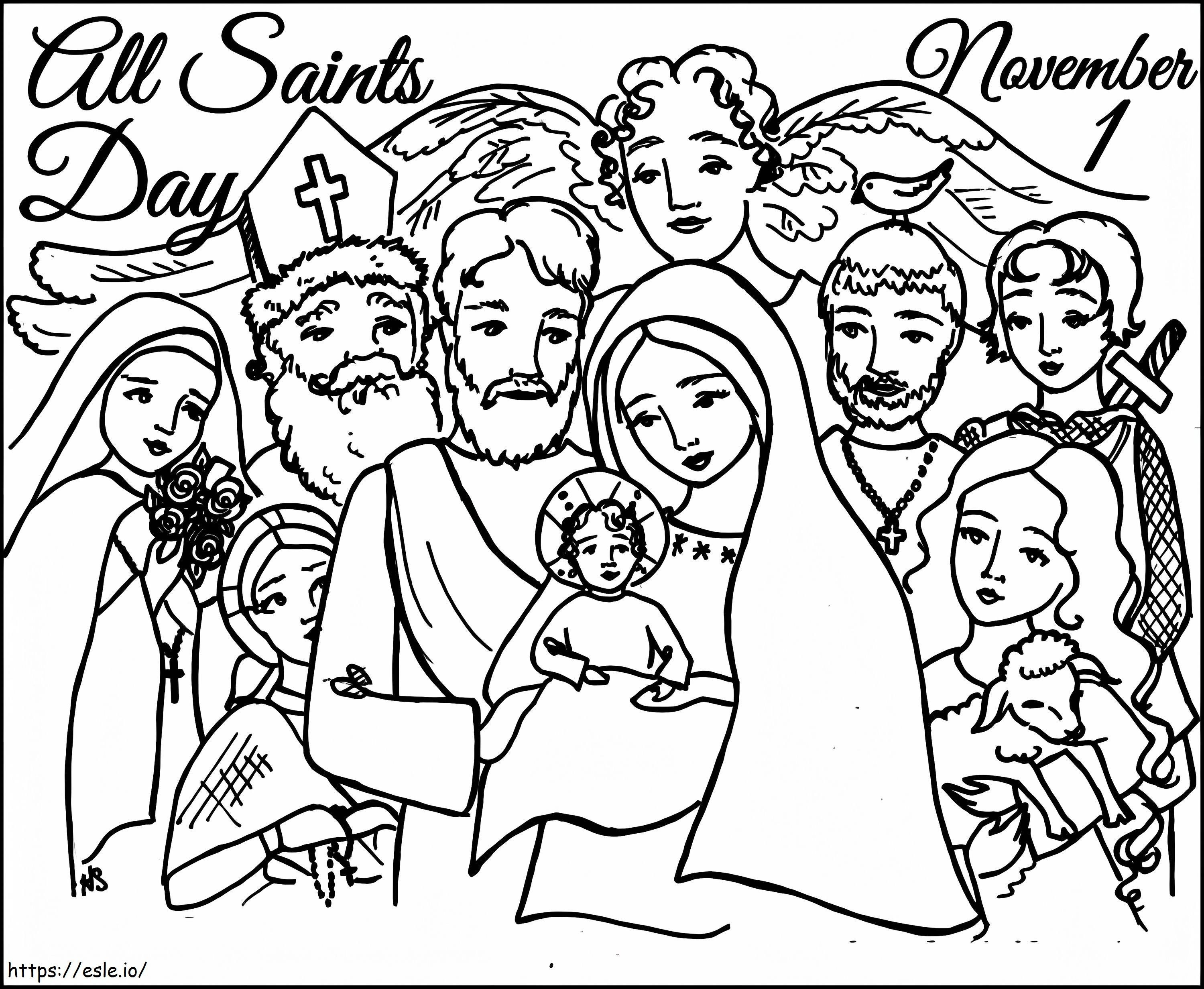 All Saints Day 1 coloring page