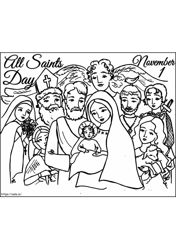 All Saints Day 1 coloring page