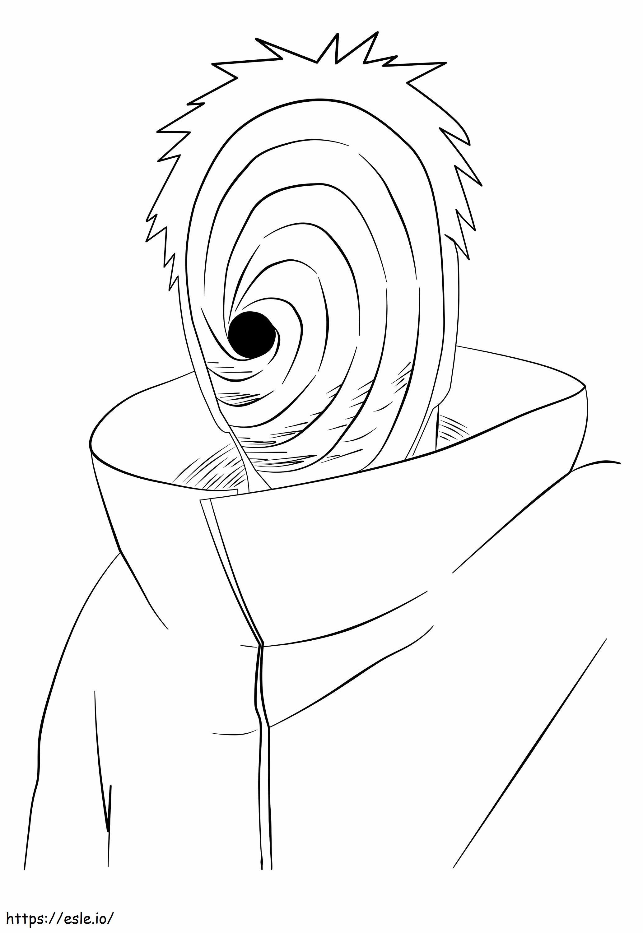 Tobi Líder Akatsuki coloring page