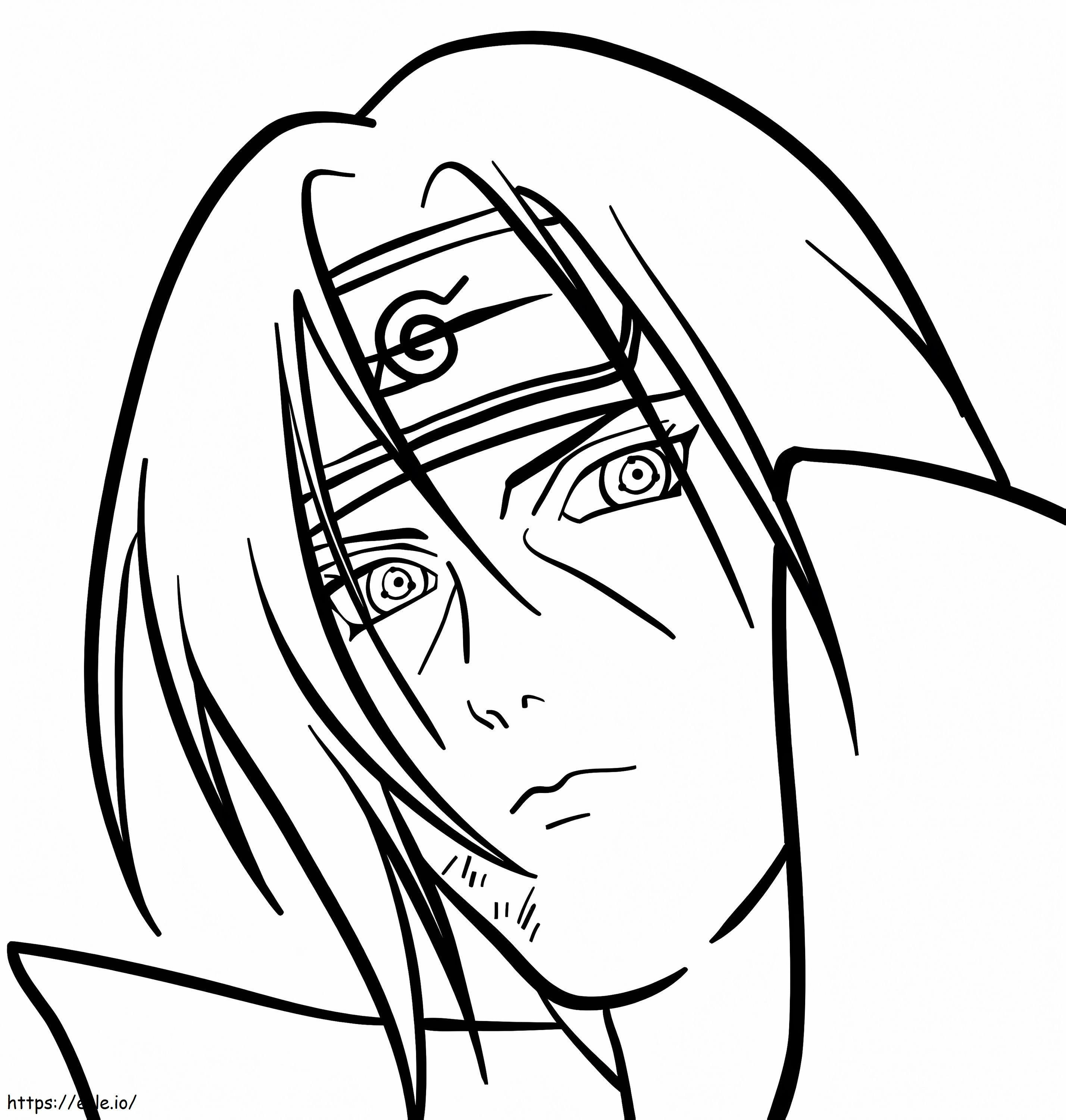 Itachi 16 coloring page