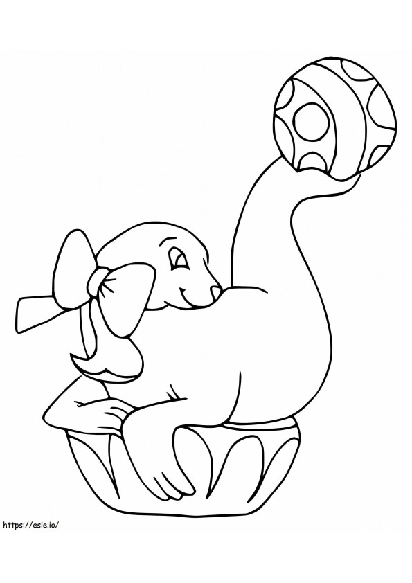 Sea Lion 3 coloring page