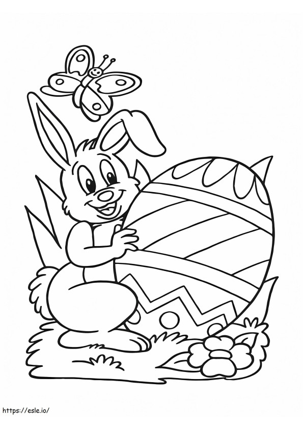 Paskalya Tavşanı ve Büyük Yumurta boyama