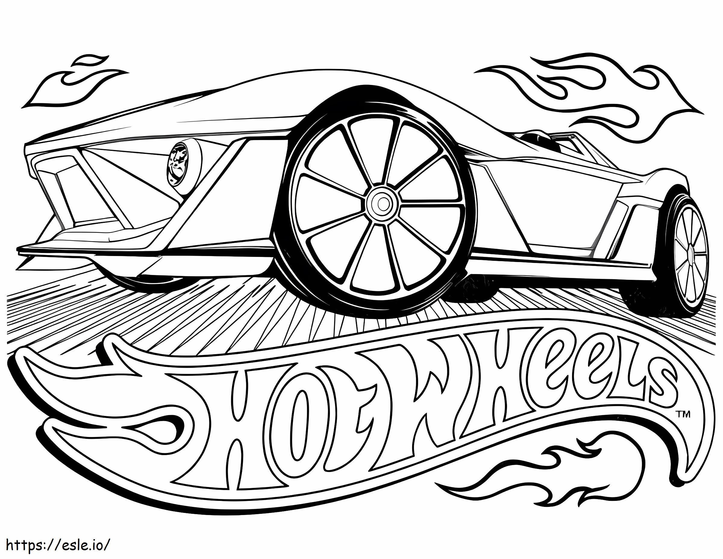Hot Wheels 16 coloring page