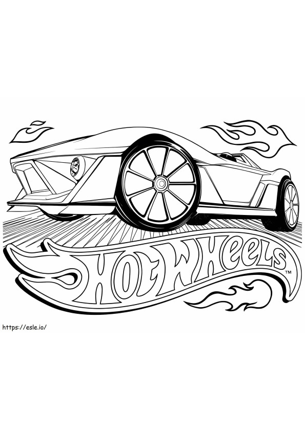 Hotwheels 16 kleurplaat
