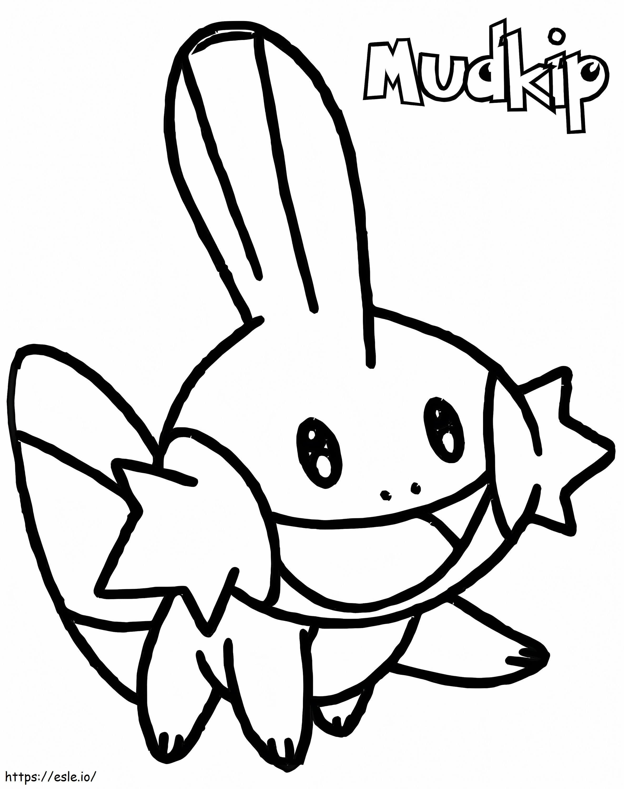 Happy Mudkip coloring page