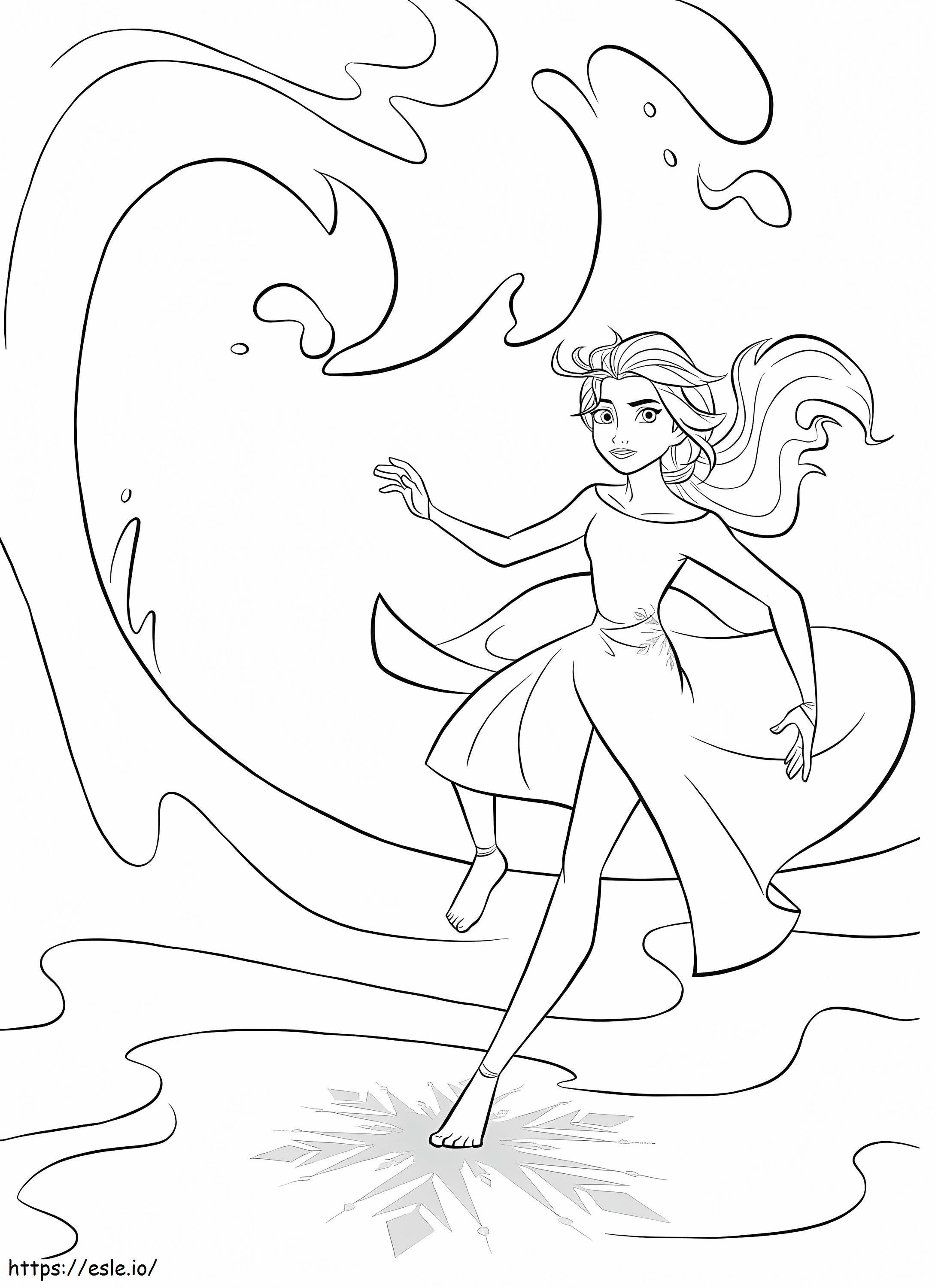 Elsa 2 coloring page