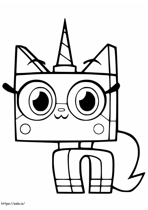 Unikitty coloring page