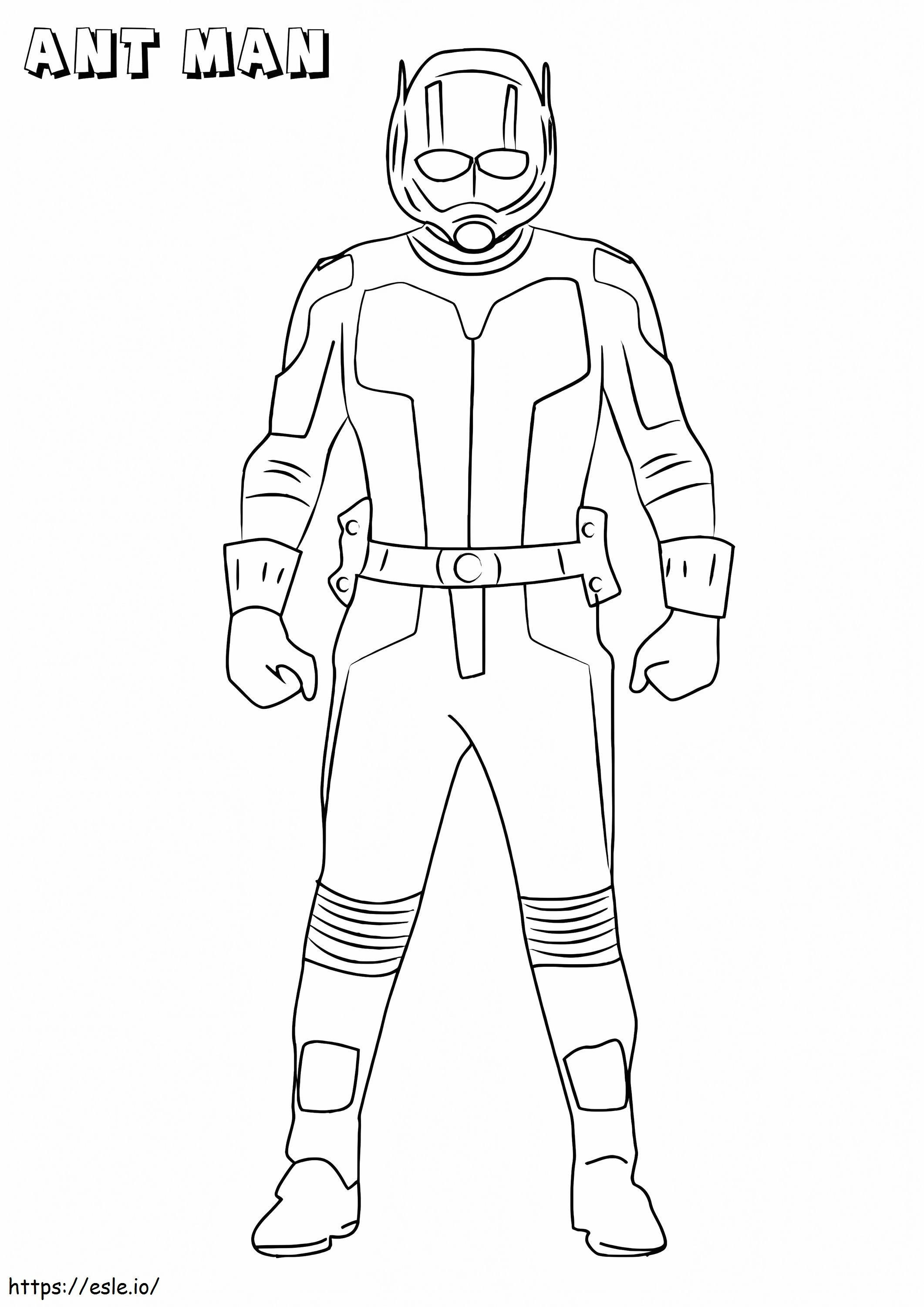 Free Ant Man coloring page
