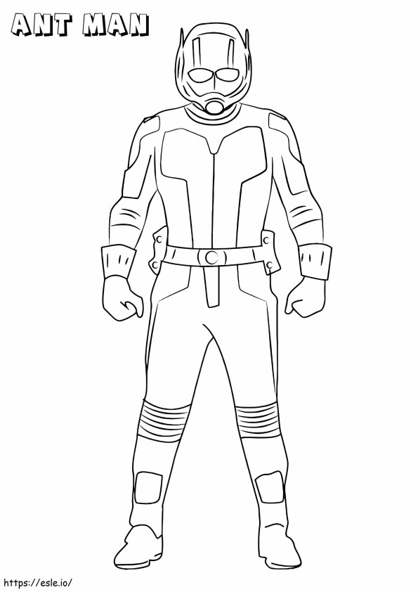 Free Ant Man coloring page