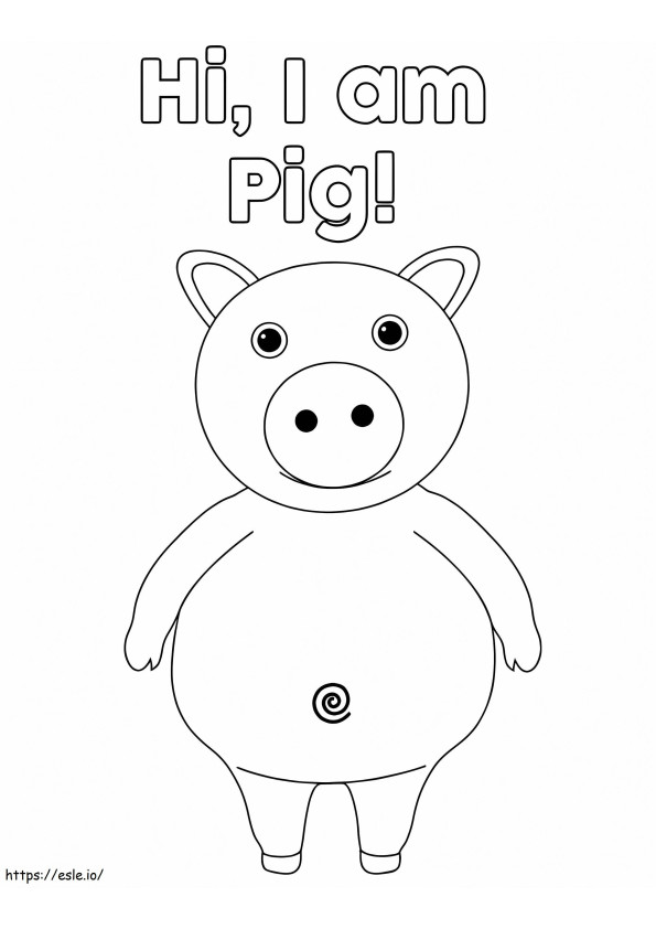 Pig Little Baby Bum värityskuva