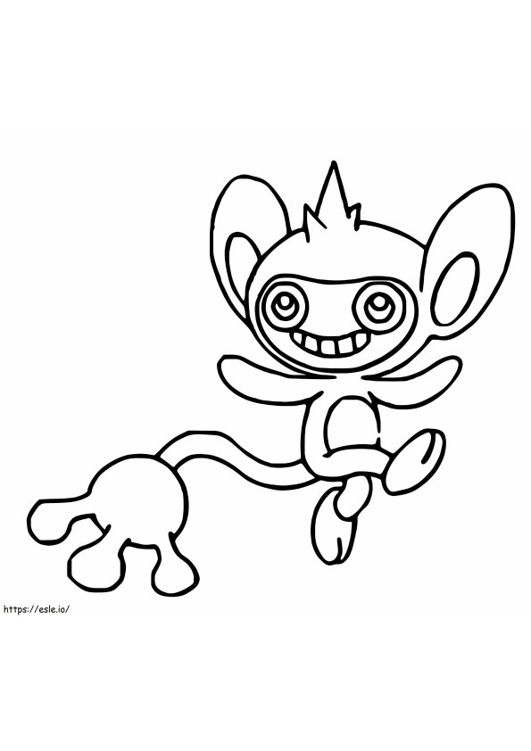 Coloriage Pokémon Aipom à imprimer dessin