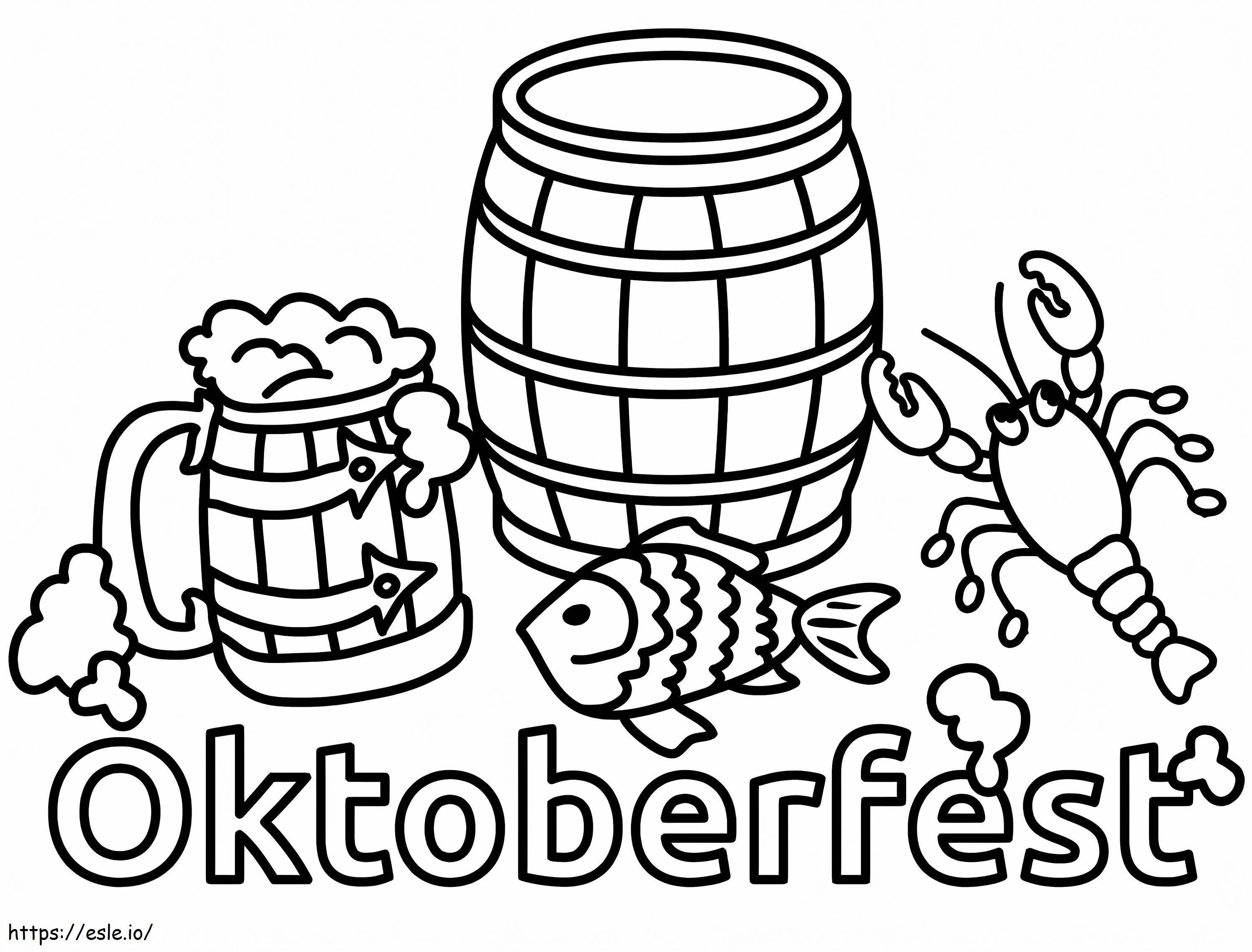 Oktoberfest värityskuva