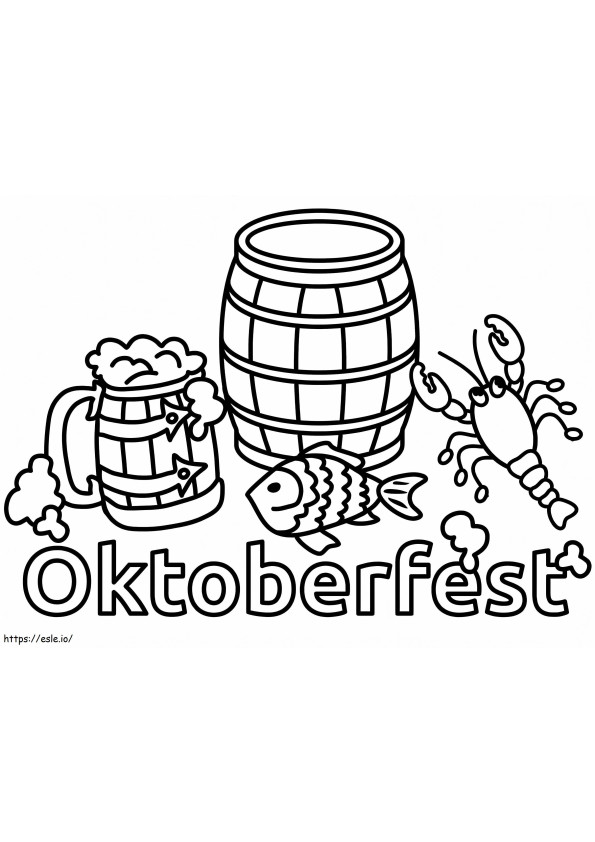 Oktoberfest coloring page