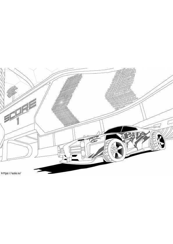 Arena Car Rocket League coloring page