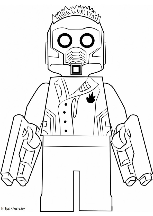 Lego Star Lord 755X1024 coloring page