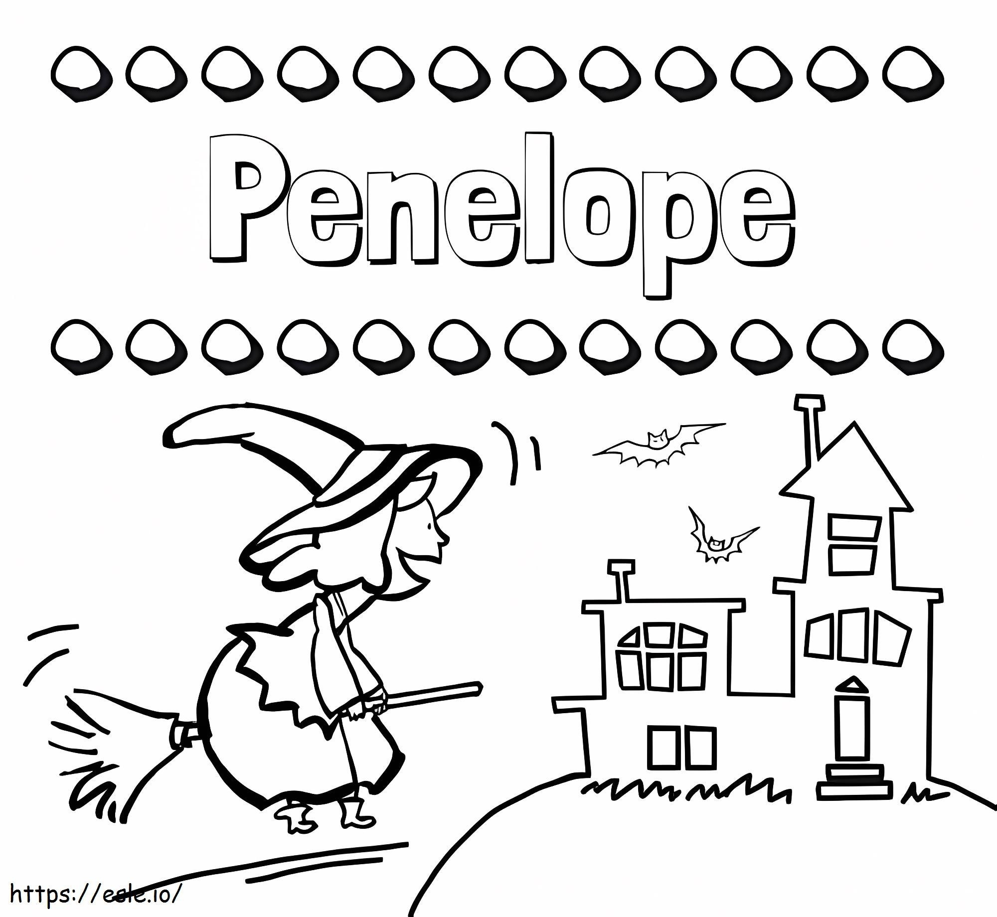 Penelope zum Drucken ausmalbilder