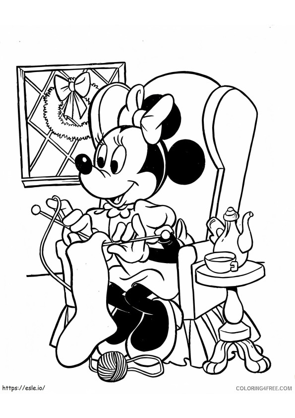 Minnie Mouse 2 de colorat
