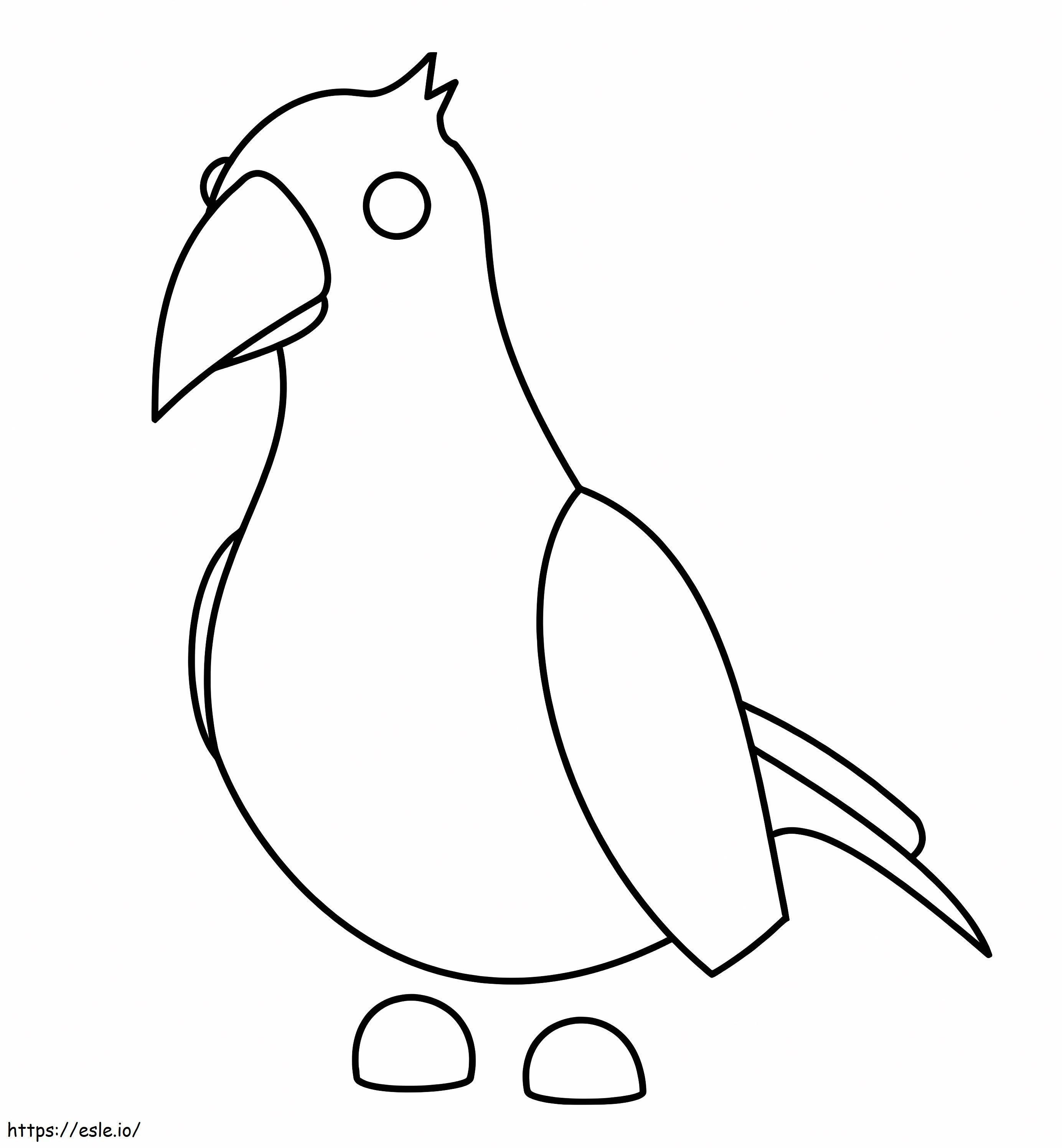 Crow Adopt Me coloring page