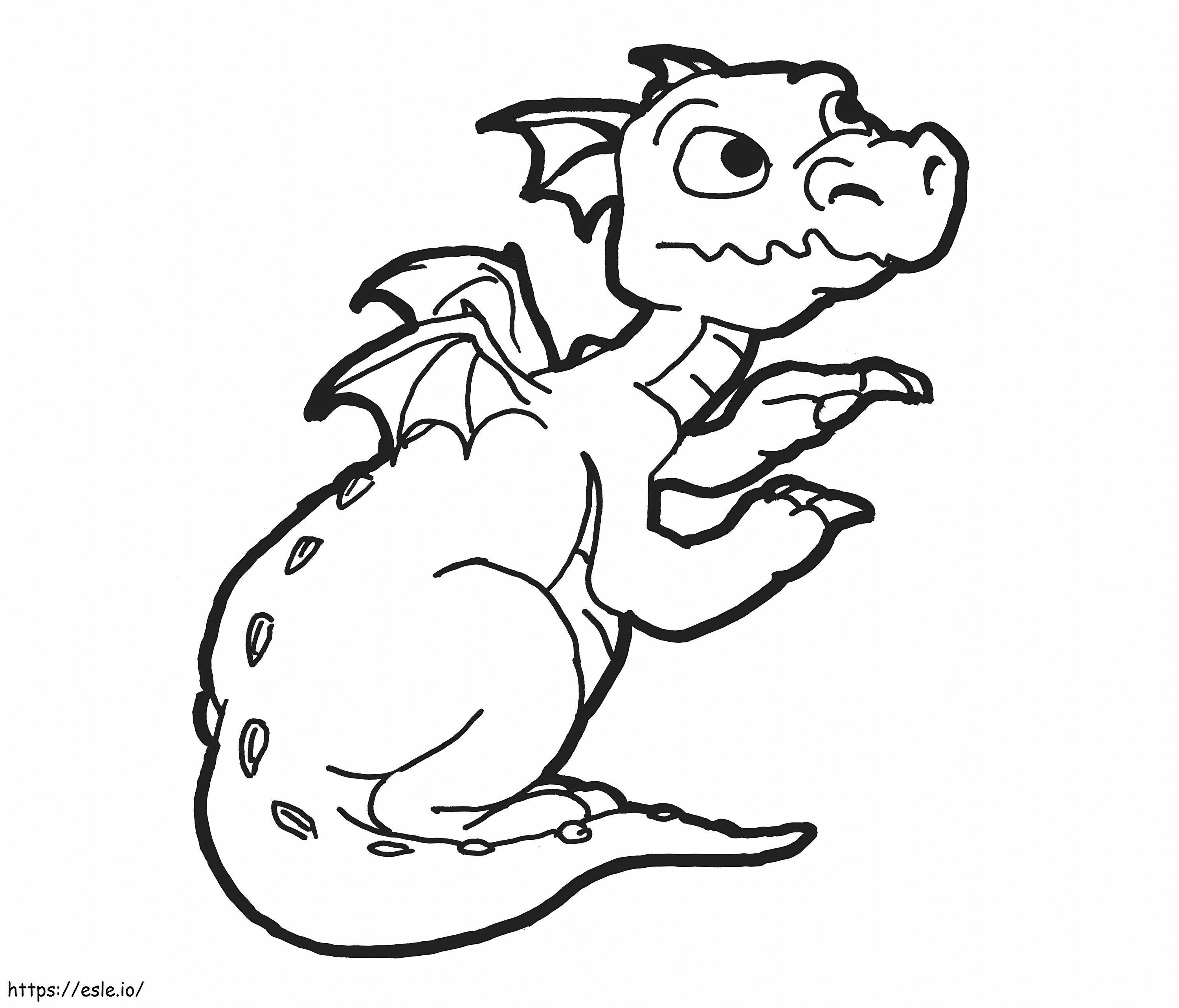1526133783 Dragon A4 coloring page