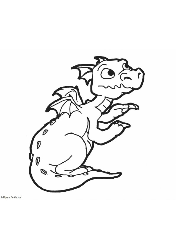 1526133783 Dragon A4 coloring page