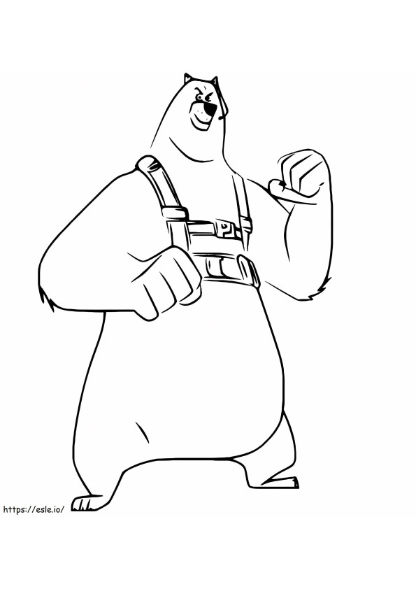 Corporal From Penguins Of Madagascar coloring page