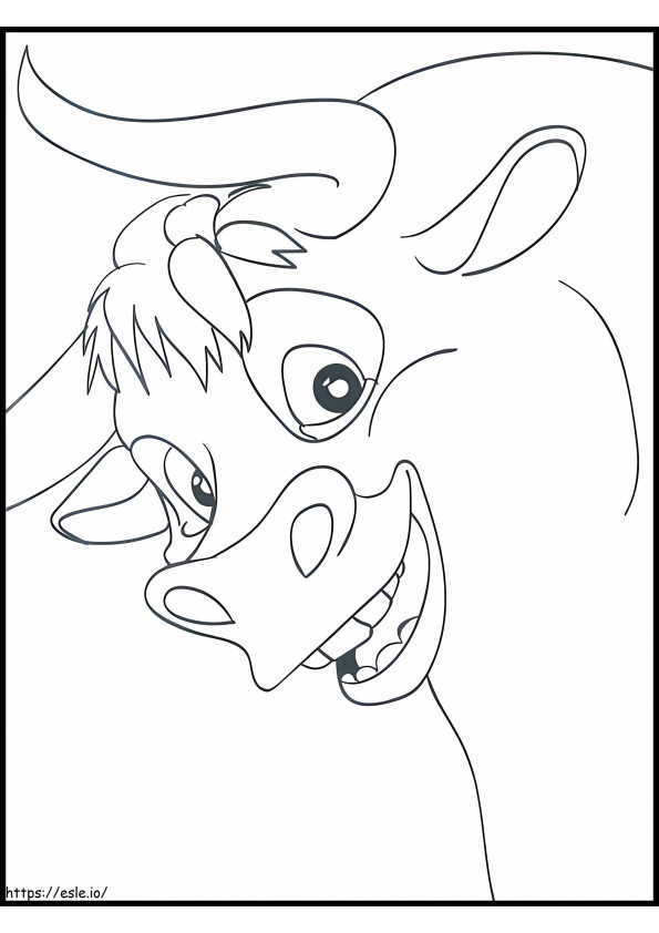 Ferdinand Laughing coloring page
