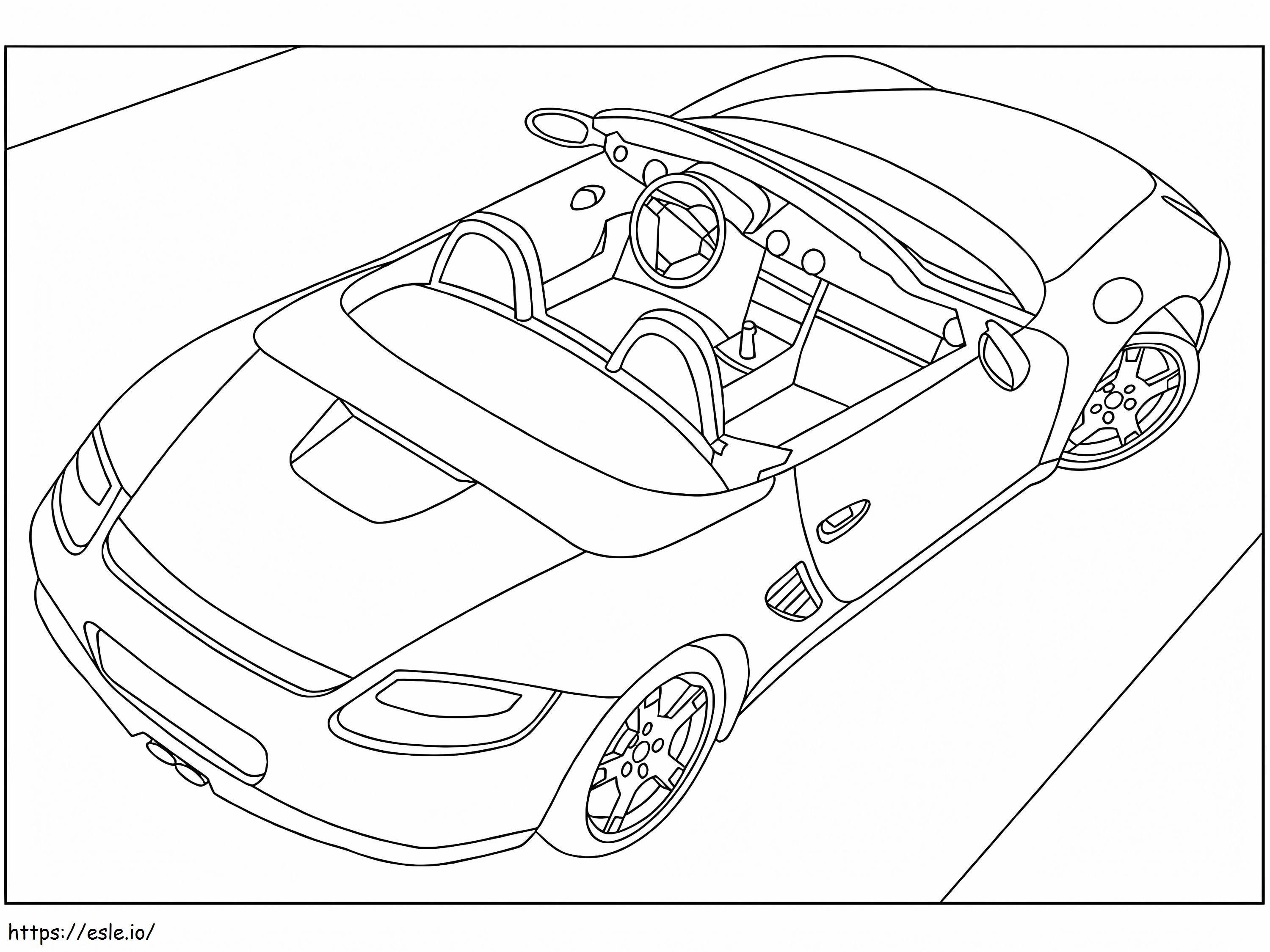 Mobil Sport Porsche 4 Gambar Mewarnai