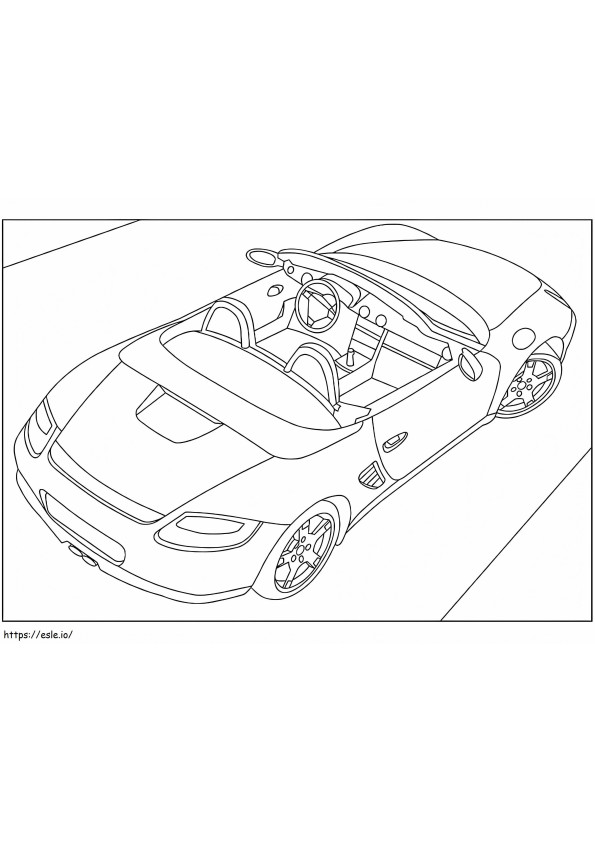 Carro esportivo Porsche 4 para colorir