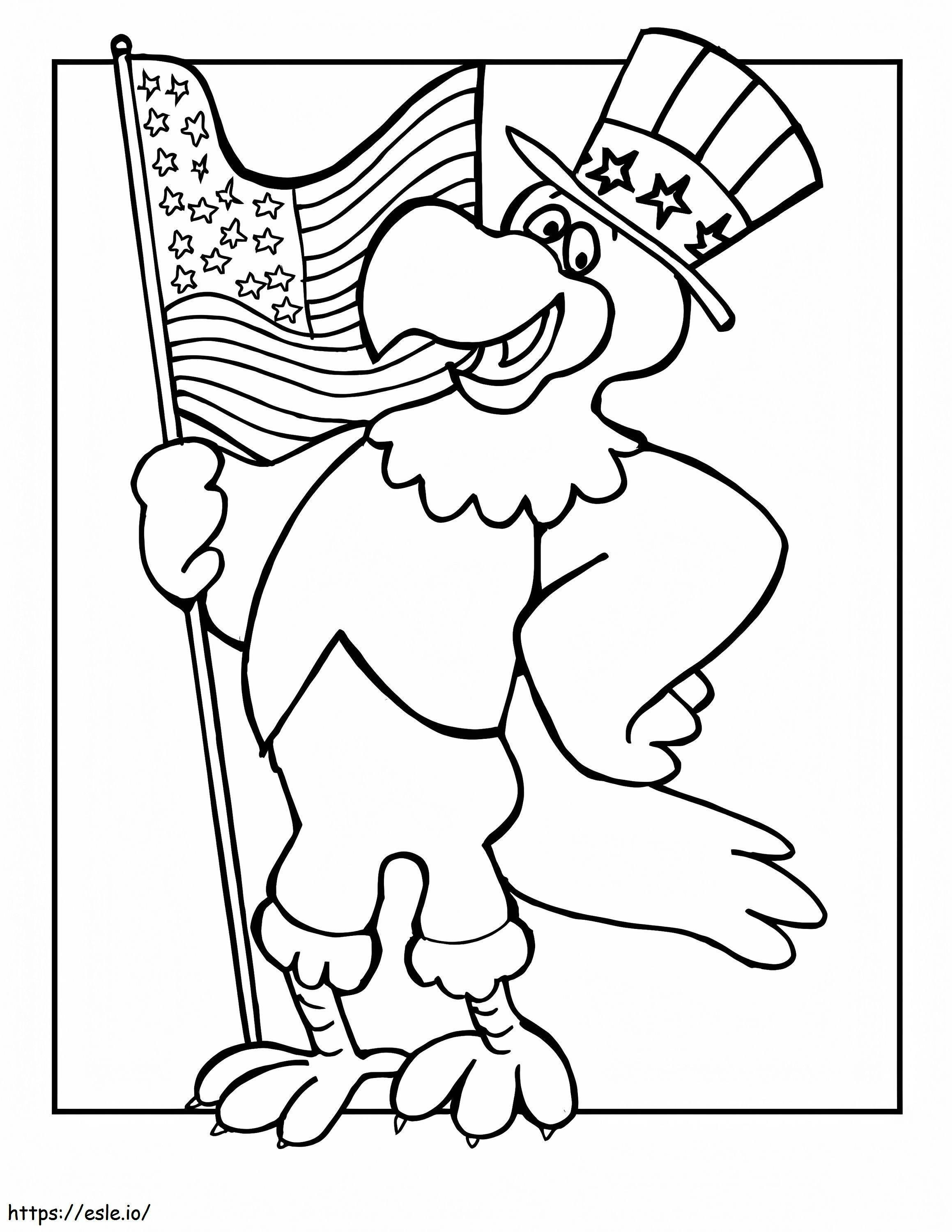 Flag Day 2 coloring page