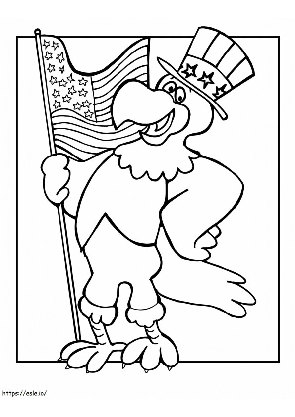 Flag Day 2 coloring page