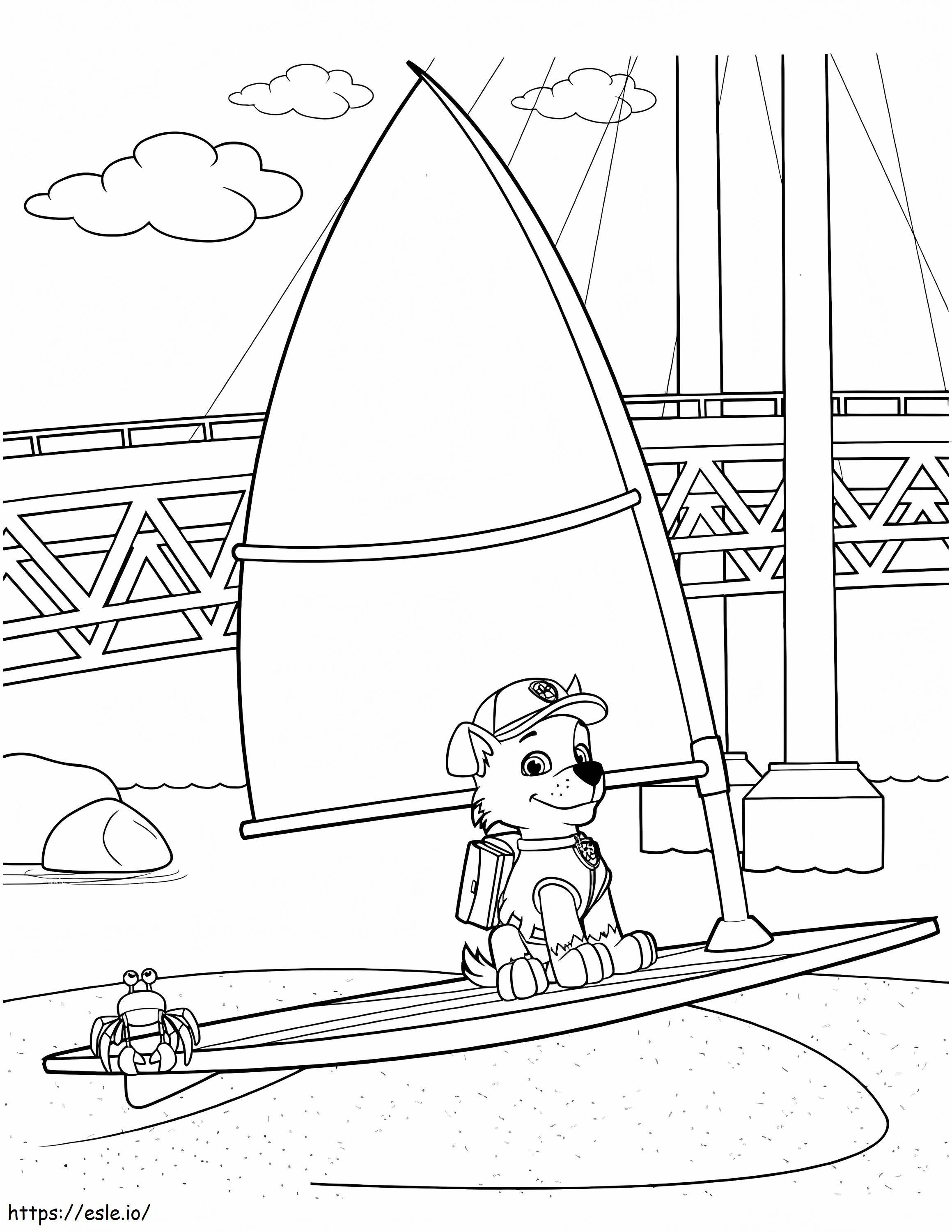 Rocky Paw Patrol 5 coloring page