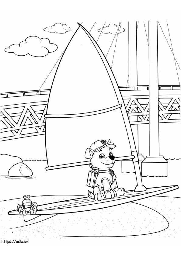 Rocky Paw Patrol 5 coloring page