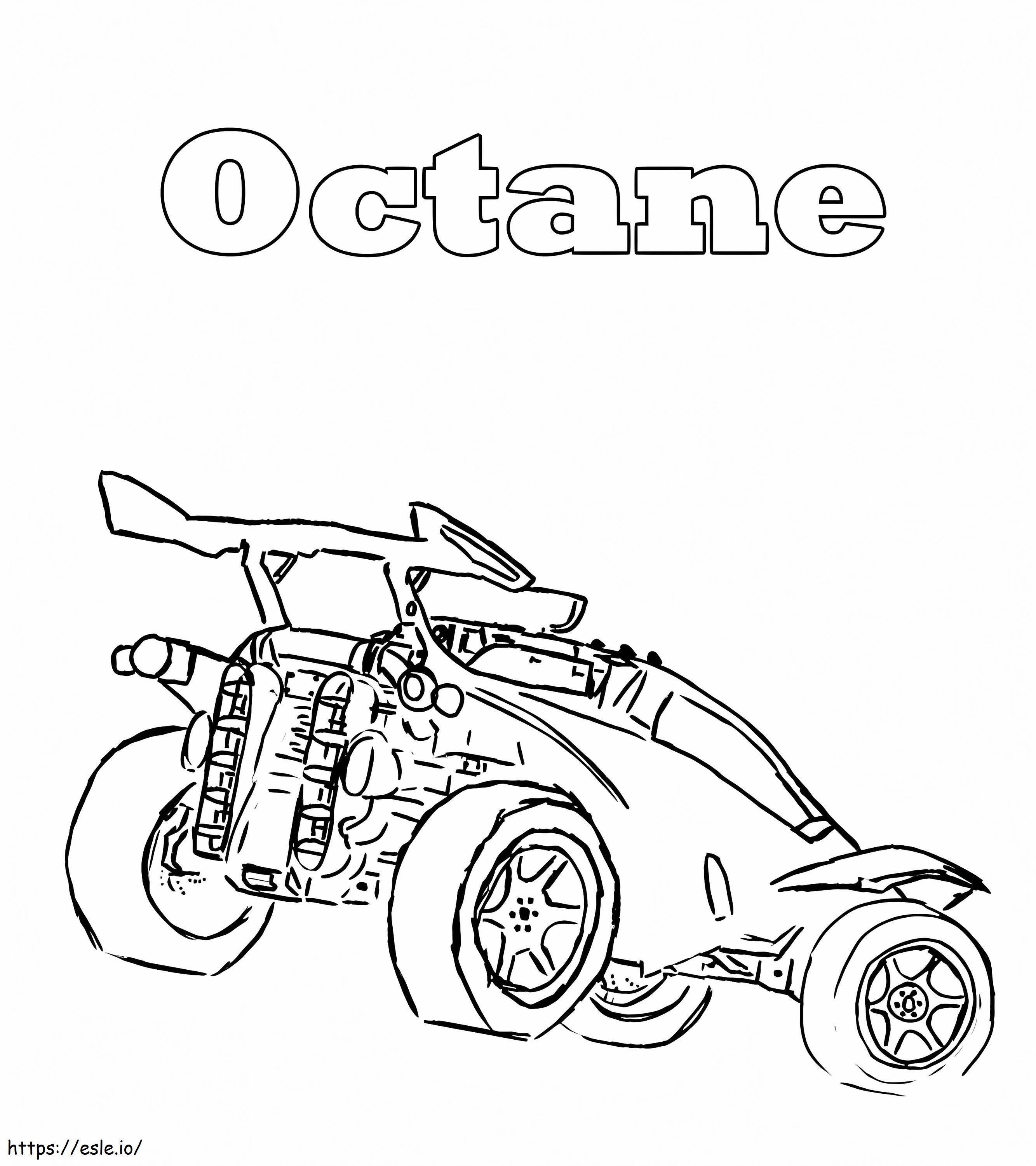 Octane Rocket League coloring page