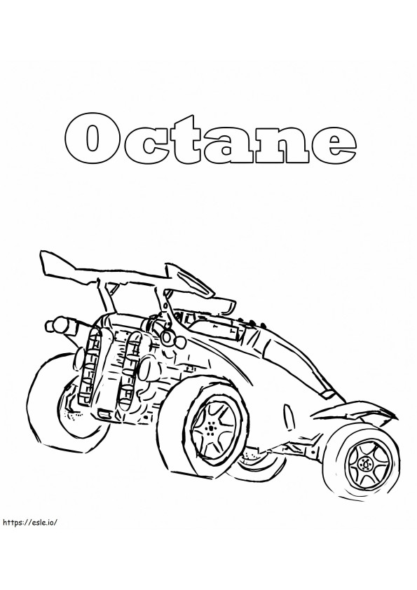 Octane Rocket League kleurplaat kleurplaat