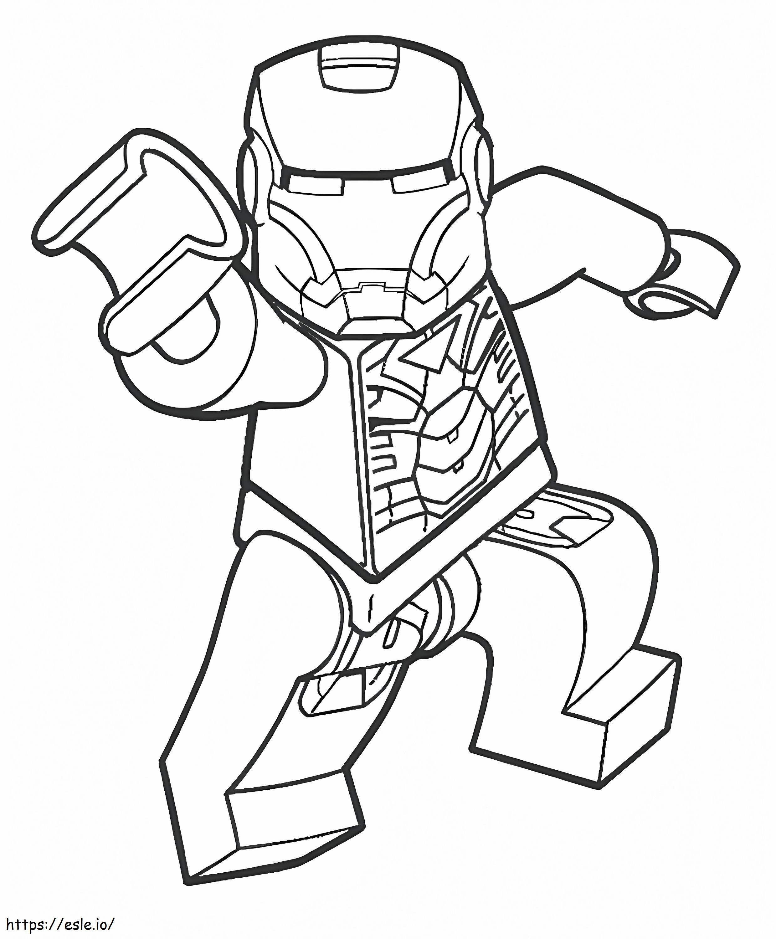 Lego Iron Man 1 coloring page