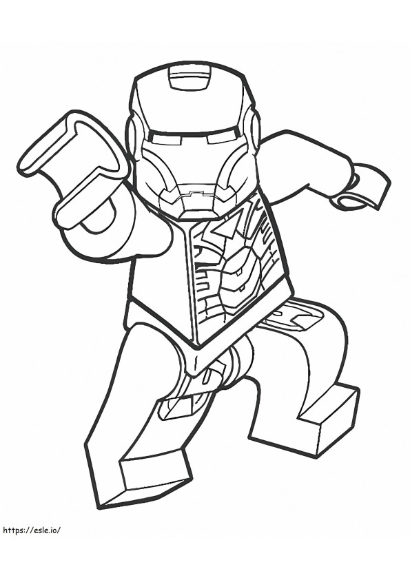 Lego Homem de Ferro 1 para colorir