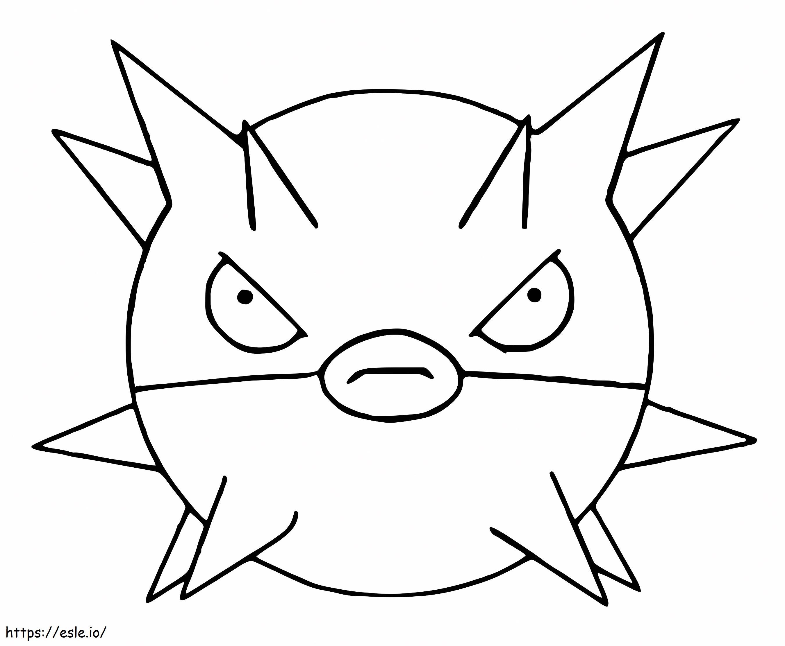 Pokemon Qwilfish Generasi 2 Gambar Mewarnai