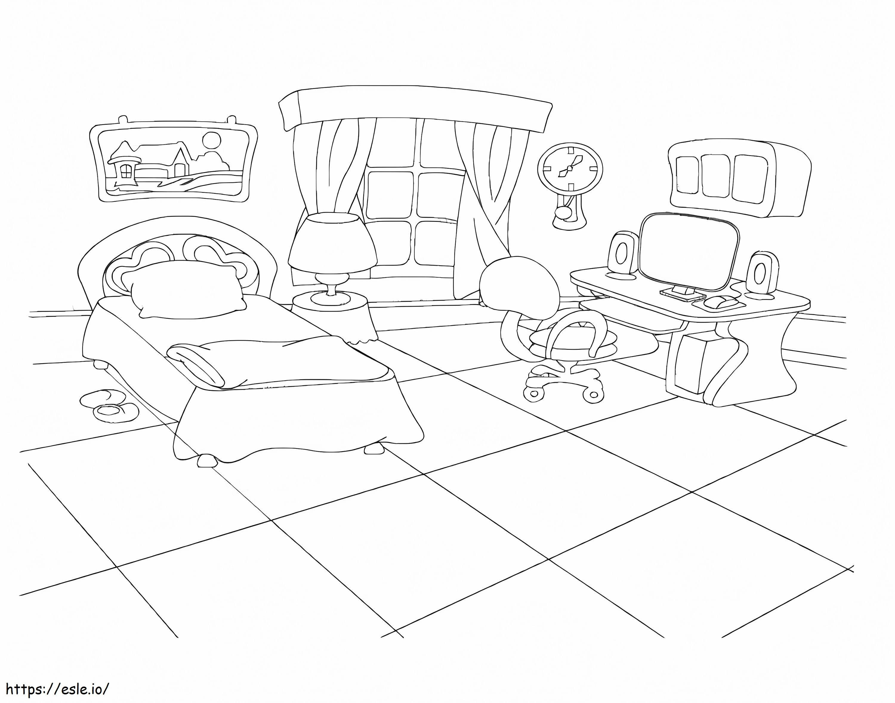 Schlafzimmer zeichnen ausmalbilder