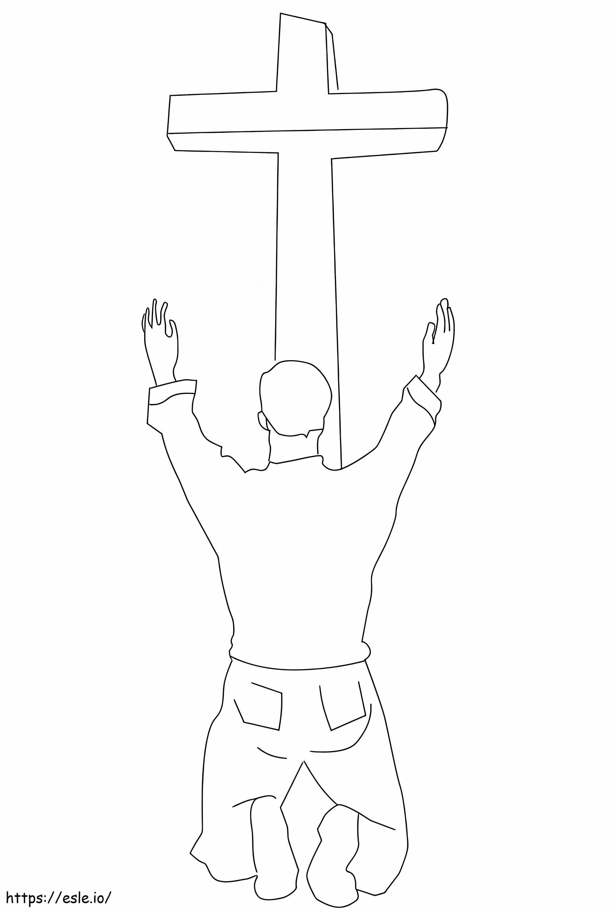 Praying For Forgiveness coloring page