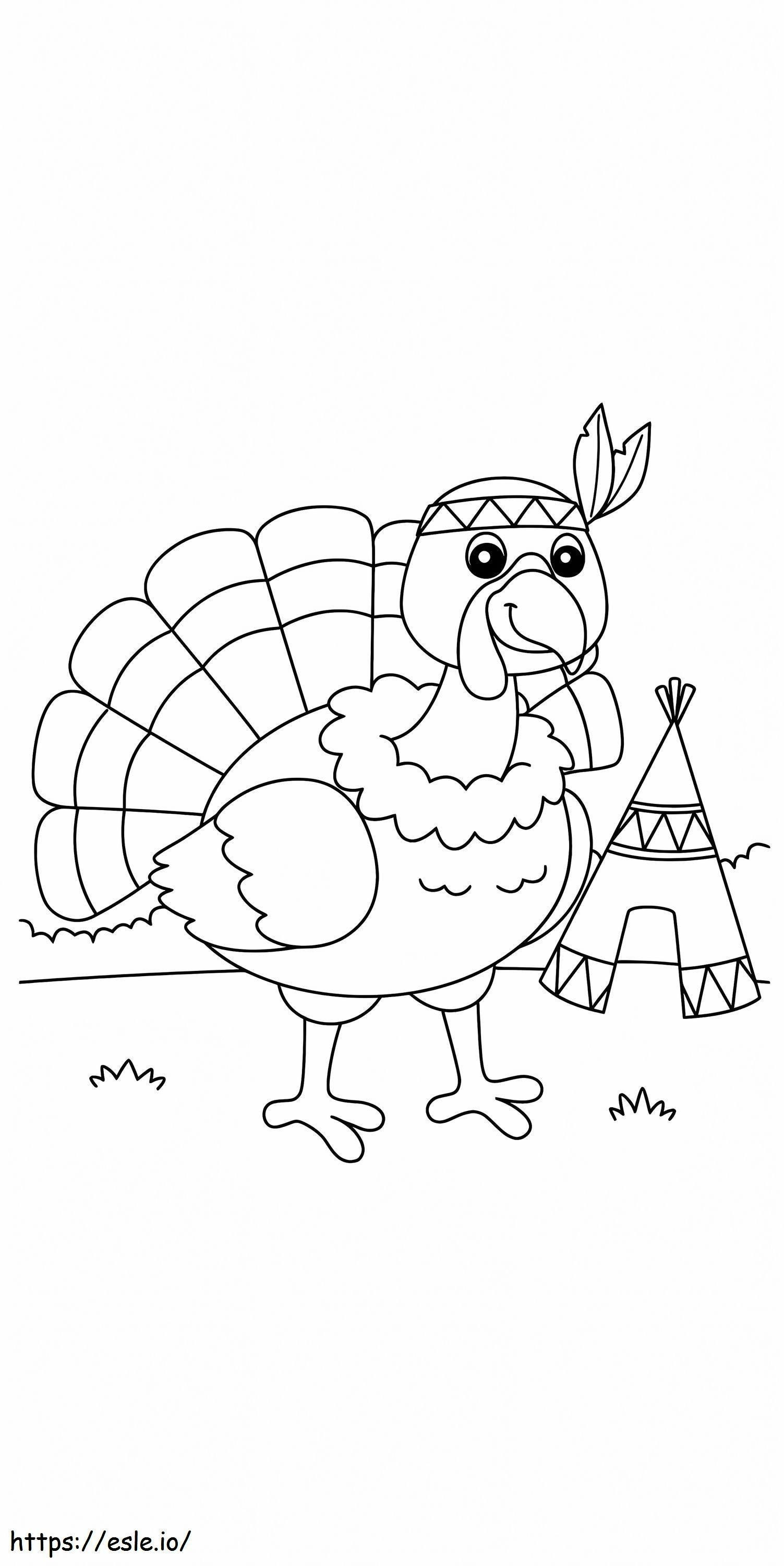 Best Turkey Printable coloring page