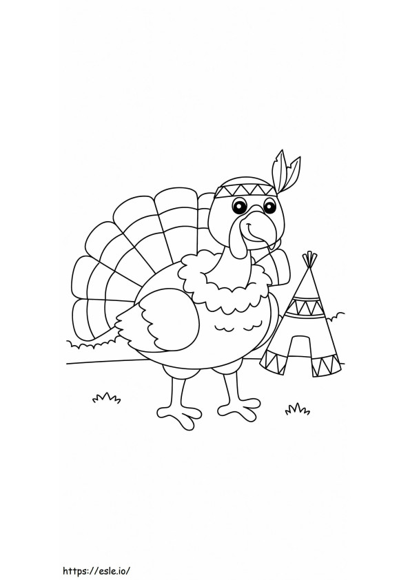Best Turkey Printable coloring page