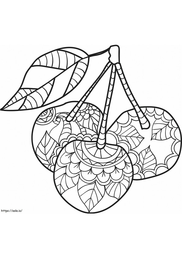 Cherry Is For Adults coloring page