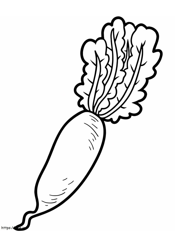 Vegetable Carrot coloring page