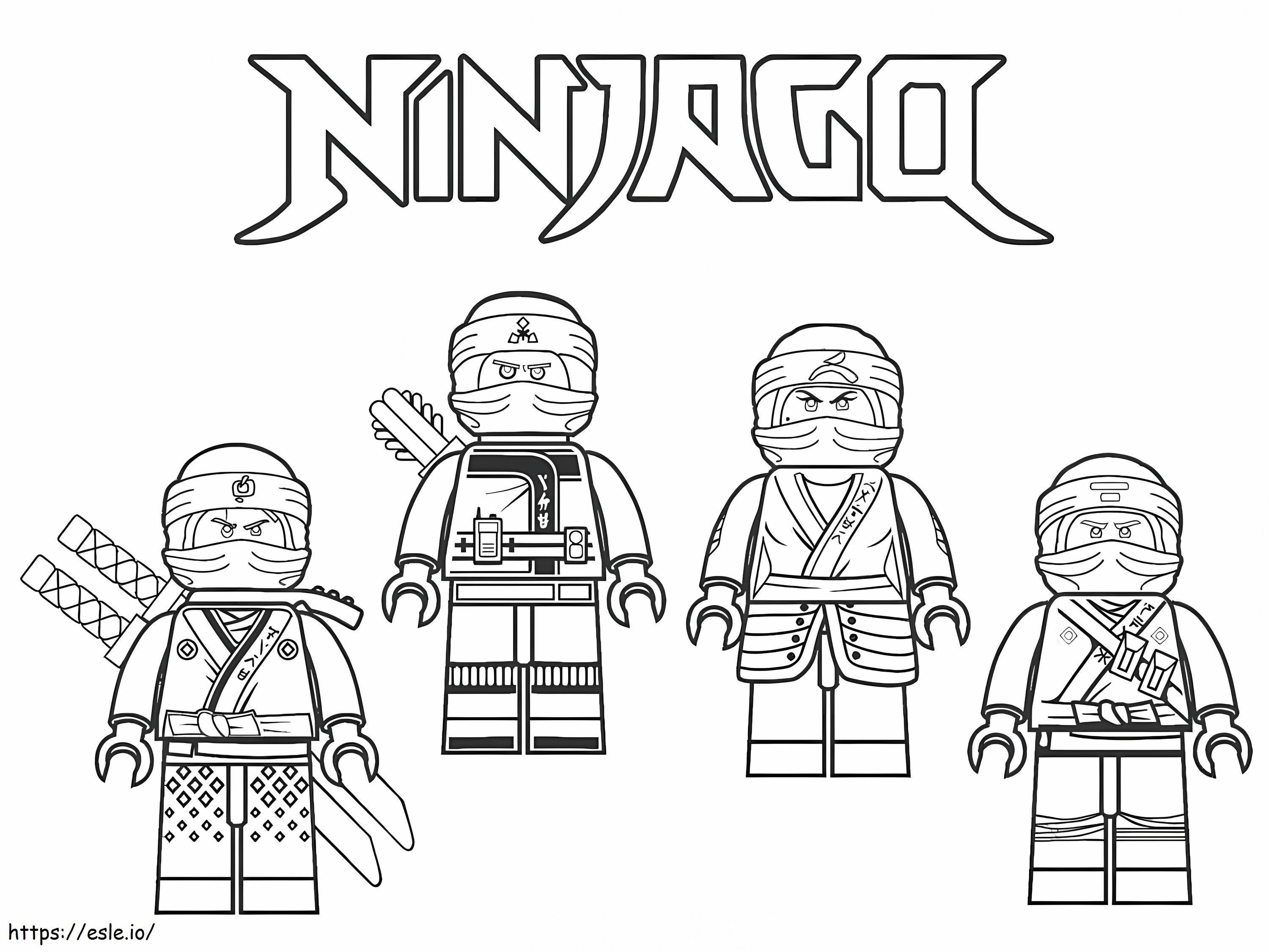 Ninjago 1 coloring page