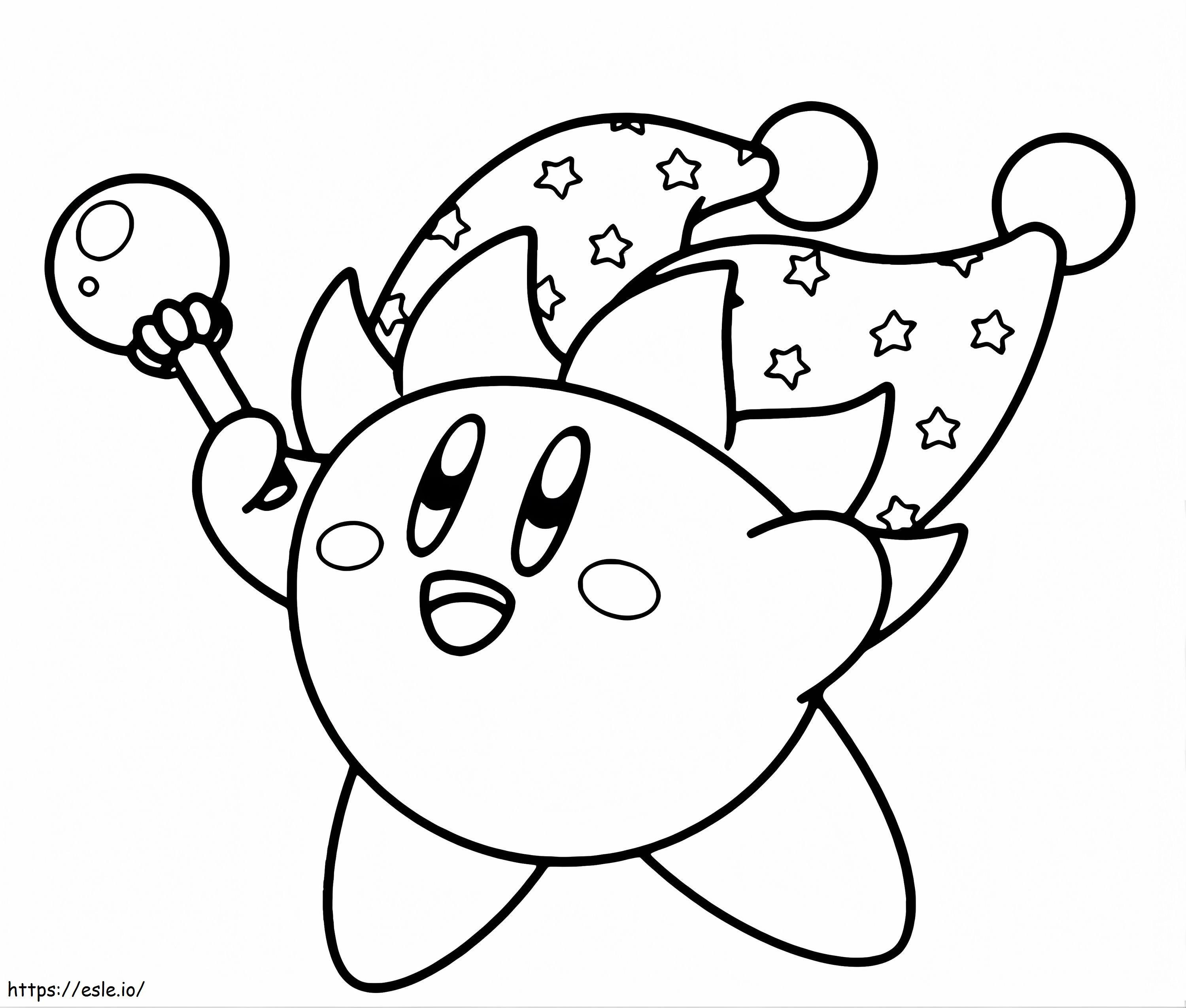 Kirby Clown coloring page