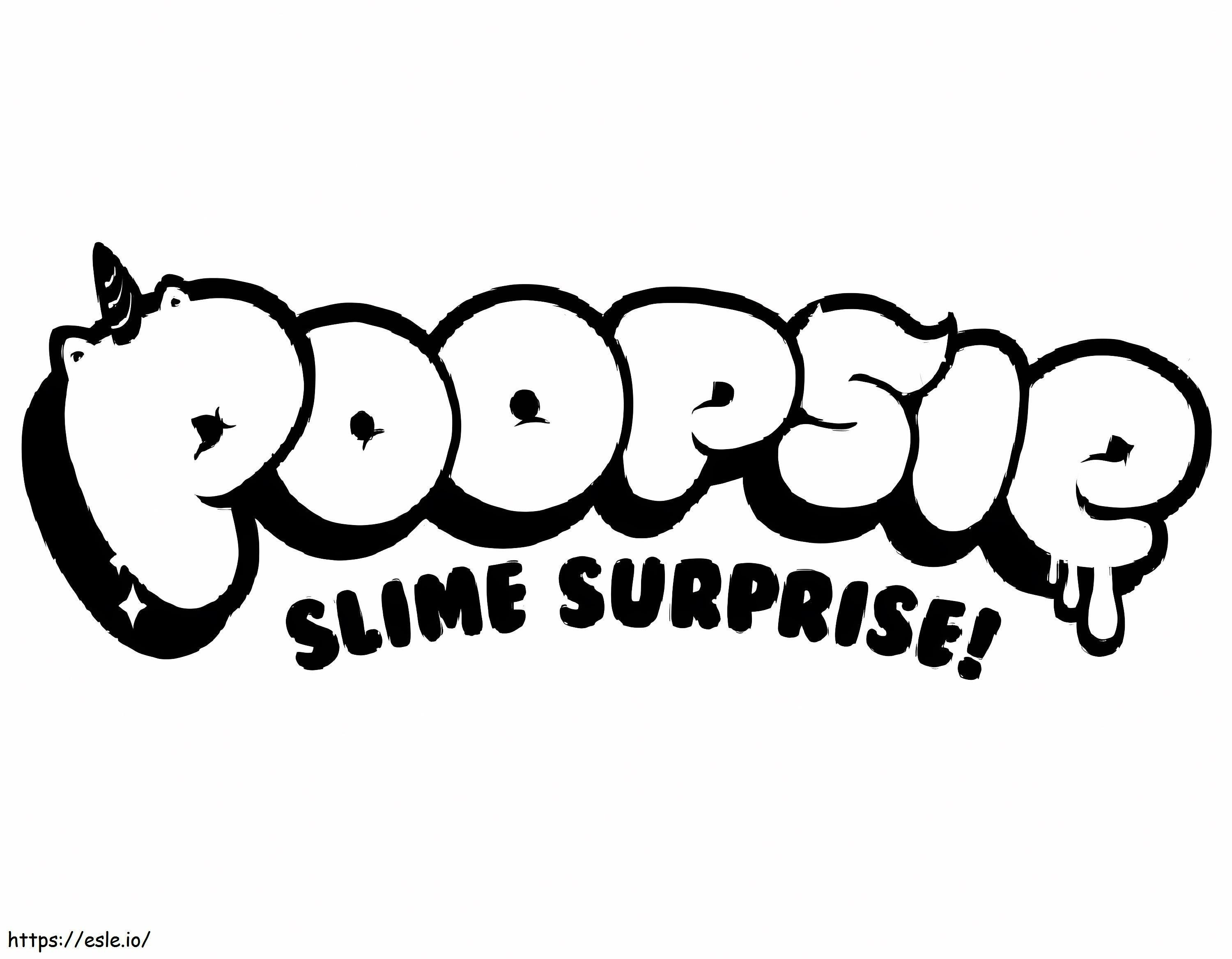 Logotipo surpresa Poopsie Slime para colorir