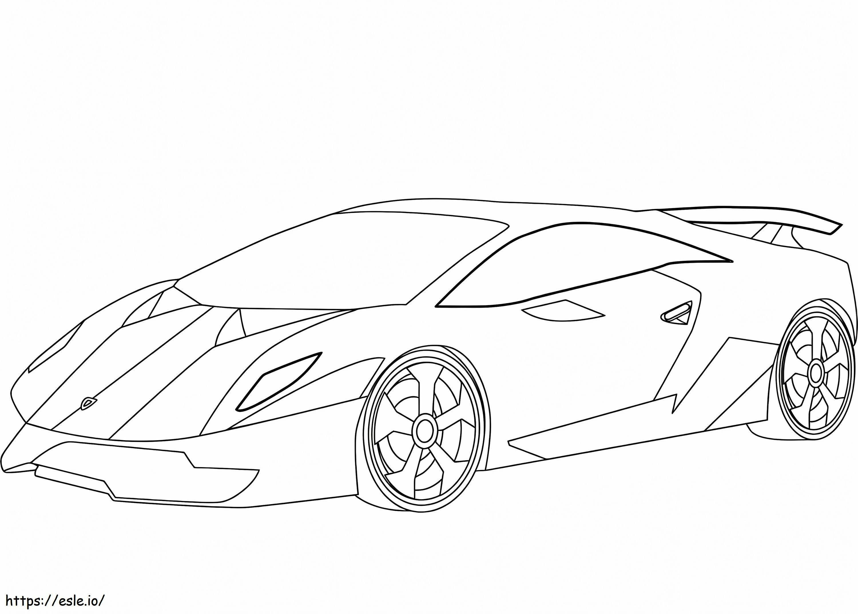 Al șaselea element Lamborghini de colorat
